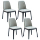 Industrial Wood Dining Room Chair Faux Leather Armless Chairs for Home Use Smoke Gray 4 Piece Set Clearhalo ' kitchen&dining_furn' 'Dining Chairs' 'Dining Tables & Seating' 'dining_chair' 'furn' 'furn_dining_chair' 'Furniture' 'furniture_dining_chair' 'Kitchen & Dining Furniture' 'kitchen' 4129469