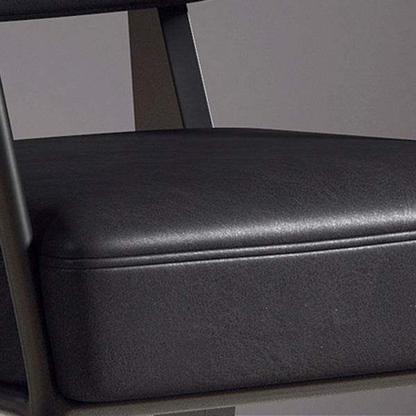 Industrial Style Metal Dining Chair Open Back Dining Arm Side Chair for Kitchen Clearhalo ' kitchen&dining_furn' 'Dining Chairs' 'Dining Tables & Seating' 'dining_chair' 'furn' 'furn_dining_chair' 'Furniture' 'furniture_dining_chair' 'Kitchen & Dining Furniture' 'kitchen' 4129494