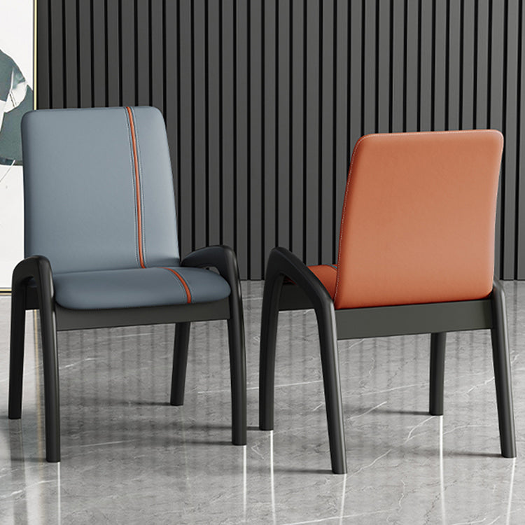 Modern Wood Dining Armless Chair Upholstered Side Chairs for Restaurant (Set of 2) Clearhalo ' kitchen&dining_furn' 'Dining Chairs' 'Dining Tables & Seating' 'dining_chair' 'furn' 'furn_dining_chair' 'Furniture' 'furniture_dining_chair' 'Kitchen & Dining Furniture' 'kitchen' 4129515