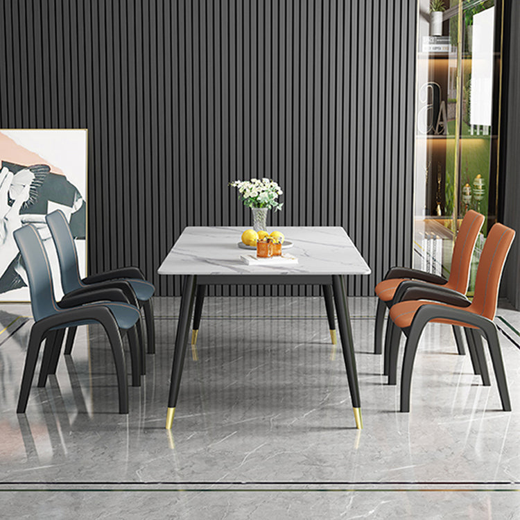 Modern Wood Dining Armless Chair Upholstered Side Chairs for Restaurant (Set of 2) Clearhalo ' kitchen&dining_furn' 'Dining Chairs' 'Dining Tables & Seating' 'dining_chair' 'furn' 'furn_dining_chair' 'Furniture' 'furniture_dining_chair' 'Kitchen & Dining Furniture' 'kitchen' 4129517