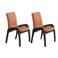 Modern Wood Dining Armless Chair Upholstered Side Chairs for Restaurant (Set of 2) Orange Blue Clearhalo ' kitchen&dining_furn' 'Dining Chairs' 'Dining Tables & Seating' 'dining_chair' 'furn' 'furn_dining_chair' 'Furniture' 'furniture_dining_chair' 'Kitchen & Dining Furniture' 'kitchen' 4129518
