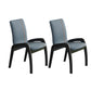 Modern Wood Dining Armless Chair Upholstered Side Chairs for Restaurant (Set of 2) Blue-Orange Clearhalo ' kitchen&dining_furn' 'Dining Chairs' 'Dining Tables & Seating' 'dining_chair' 'furn' 'furn_dining_chair' 'Furniture' 'furniture_dining_chair' 'Kitchen & Dining Furniture' 'kitchen' 4129520