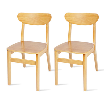 Contemporary Wood Dining Armless Chair Open Back Dining Side Chair for Home Use (Set of 2) Yellow Clearhalo ' kitchen&dining_furn' 'Dining Chairs' 'Dining Tables & Seating' 'dining_chair' 'furn' 'furn_dining_chair' 'Furniture' 'furniture_dining_chair' 'Kitchen & Dining Furniture' 'kitchen' 4129529