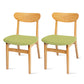 Contemporary Wood Dining Armless Chair Open Back Dining Side Chair for Home Use (Set of 2) Green Khaki Clearhalo ' kitchen&dining_furn' 'Dining Chairs' 'Dining Tables & Seating' 'dining_chair' 'furn' 'furn_dining_chair' 'Furniture' 'furniture_dining_chair' 'Kitchen & Dining Furniture' 'kitchen' 4129532