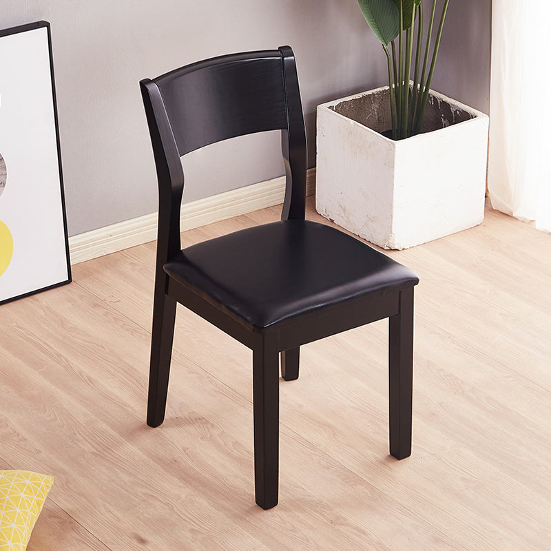 Contemporary Wood Dining Armless Chair Upholstered Side Chairs for Restaurant (Set of 2) Clearhalo ' kitchen&dining_furn' 'Dining Chairs' 'Dining Tables & Seating' 'dining_chair' 'furn' 'furn_dining_chair' 'Furniture' 'furniture_dining_chair' 'Kitchen & Dining Furniture' 'kitchen' 4129540