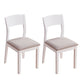 Contemporary Wood Dining Armless Chair Upholstered Side Chairs for Restaurant (Set of 2) White Clearhalo ' kitchen&dining_furn' 'Dining Chairs' 'Dining Tables & Seating' 'dining_chair' 'furn' 'furn_dining_chair' 'Furniture' 'furniture_dining_chair' 'Kitchen & Dining Furniture' 'kitchen' 4129542