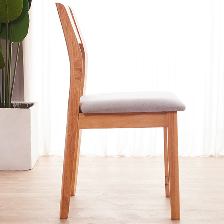 Contemporary Wood Dining Armless Chair Upholstered Side Chairs for Restaurant (Set of 2) Clearhalo ' kitchen&dining_furn' 'Dining Chairs' 'Dining Tables & Seating' 'dining_chair' 'furn' 'furn_dining_chair' 'Furniture' 'furniture_dining_chair' 'Kitchen & Dining Furniture' 'kitchen' 4129543
