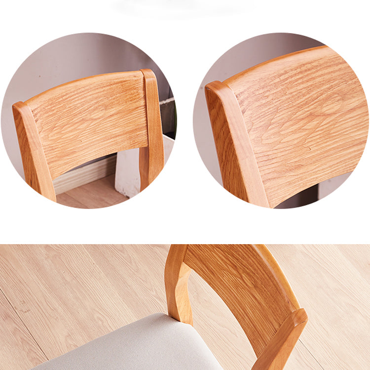 Contemporary Wood Dining Armless Chair Upholstered Side Chairs for Restaurant (Set of 2) Clearhalo ' kitchen&dining_furn' 'Dining Chairs' 'Dining Tables & Seating' 'dining_chair' 'furn' 'furn_dining_chair' 'Furniture' 'furniture_dining_chair' 'Kitchen & Dining Furniture' 'kitchen' 4129553