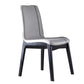 Scandinavian Indoor Side Chair Wood Upholstered Solid Back Single Dining Room Chair Grey Black Clearhalo ' kitchen&dining_furn' 'Dining Chairs' 'Dining Tables & Seating' 'dining_chair' 'furn' 'furn_dining_chair' 'Furniture' 'furniture_dining_chair' 'Kitchen & Dining Furniture' 'kitchen' 4129557