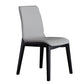Scandinavian Indoor Side Chair Wood Upholstered Solid Back Single Dining Room Chair Light Gray Black Clearhalo ' kitchen&dining_furn' 'Dining Chairs' 'Dining Tables & Seating' 'dining_chair' 'furn' 'furn_dining_chair' 'Furniture' 'furniture_dining_chair' 'Kitchen & Dining Furniture' 'kitchen' 4129561