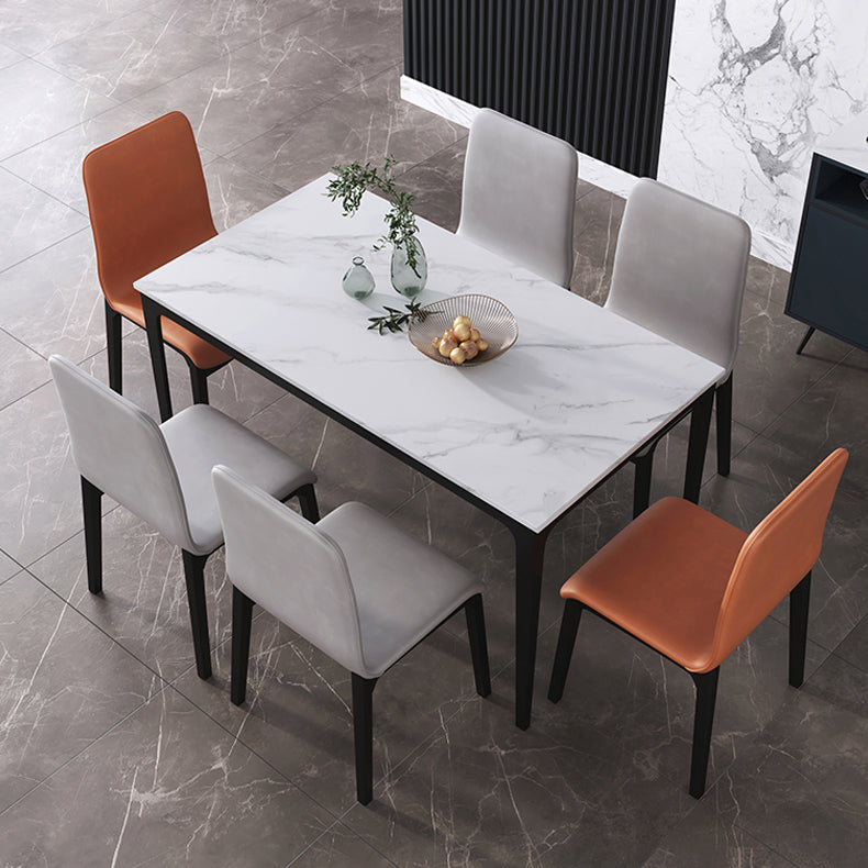 Scandinavian Indoor Side Chair Wood Upholstered Solid Back Single Dining Room Chair Clearhalo ' kitchen&dining_furn' 'Dining Chairs' 'Dining Tables & Seating' 'dining_chair' 'furn' 'furn_dining_chair' 'Furniture' 'furniture_dining_chair' 'Kitchen & Dining Furniture' 'kitchen' 4129562