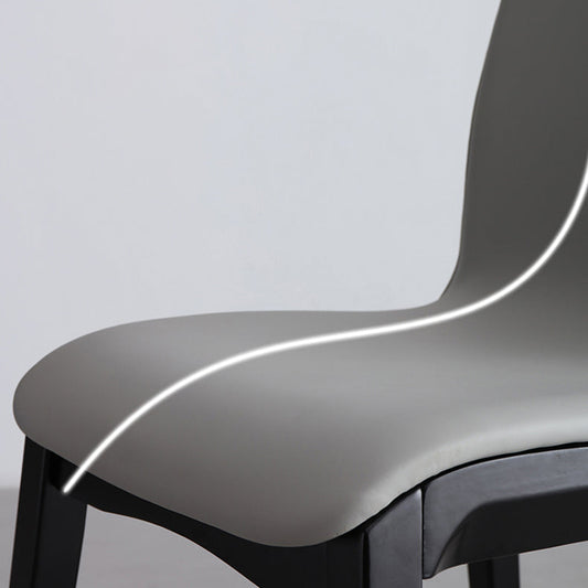 Scandinavian Indoor Side Chair Wood Upholstered Solid Back Single Dining Room Chair Clearhalo ' kitchen&dining_furn' 'Dining Chairs' 'Dining Tables & Seating' 'dining_chair' 'furn' 'furn_dining_chair' 'Furniture' 'furniture_dining_chair' 'Kitchen & Dining Furniture' 'kitchen' 4129567