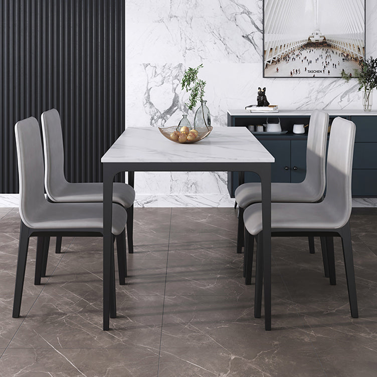 Scandinavian Indoor Side Chair Wood Upholstered Solid Back Single Dining Room Chair Clearhalo ' kitchen&dining_furn' 'Dining Chairs' 'Dining Tables & Seating' 'dining_chair' 'furn' 'furn_dining_chair' 'Furniture' 'furniture_dining_chair' 'Kitchen & Dining Furniture' 'kitchen' 4129574