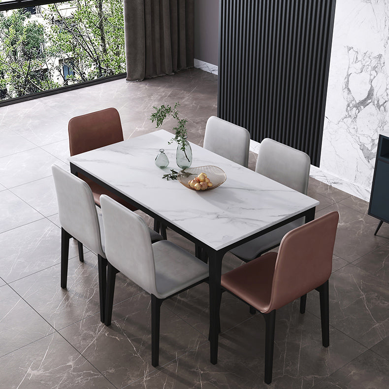 Scandinavian Indoor Side Chair Wood Upholstered Solid Back Single Dining Room Chair Clearhalo ' kitchen&dining_furn' 'Dining Chairs' 'Dining Tables & Seating' 'dining_chair' 'furn' 'furn_dining_chair' 'Furniture' 'furniture_dining_chair' 'Kitchen & Dining Furniture' 'kitchen' 4129578