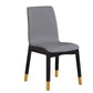 Scandinavian Indoor Side Chair Wood Upholstered Solid Back Single Dining Room Chair Light Gray-Black Brass Gold Clearhalo ' kitchen&dining_furn' 'Dining Chairs' 'Dining Tables & Seating' 'dining_chair' 'furn' 'furn_dining_chair' 'Furniture' 'furniture_dining_chair' 'Kitchen & Dining Furniture' 'kitchen' 4129584