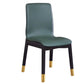 Scandinavian Indoor Side Chair Wood Upholstered Solid Back Single Dining Room Chair Blackish Green Brass Gold Clearhalo ' kitchen&dining_furn' 'Dining Chairs' 'Dining Tables & Seating' 'dining_chair' 'furn' 'furn_dining_chair' 'Furniture' 'furniture_dining_chair' 'Kitchen & Dining Furniture' 'kitchen' 4129585