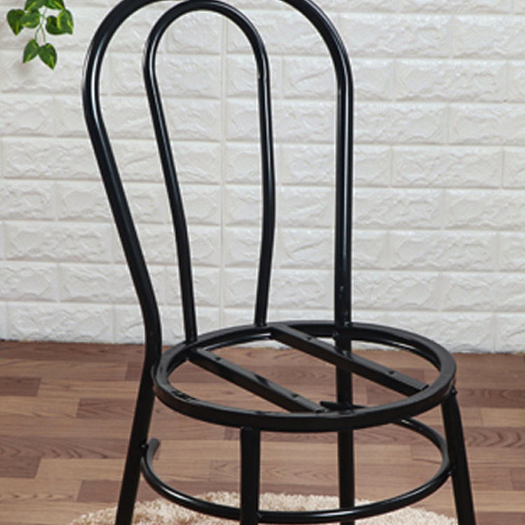 Contemporary Metal Dining Room Chairs Open Back Dining Armless Chair for Home Use Clearhalo ' kitchen&dining_furn' 'Dining Chairs' 'Dining Tables & Seating' 'dining_chair' 'furn' 'furn_dining_chair' 'Furniture' 'furniture_dining_chair' 'Kitchen & Dining Furniture' 'kitchen' 4129599