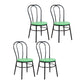 Contemporary Metal Dining Room Chairs Open Back Dining Armless Chair for Home Use Green 4 Piece Set Clearhalo ' kitchen&dining_furn' 'Dining Chairs' 'Dining Tables & Seating' 'dining_chair' 'furn' 'furn_dining_chair' 'Furniture' 'furniture_dining_chair' 'Kitchen & Dining Furniture' 'kitchen' 4129612
