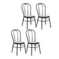 Contemporary Metal Dining Room Chairs Open Back Dining Armless Chair for Home Use Beige 4 Piece Set Clearhalo ' kitchen&dining_furn' 'Dining Chairs' 'Dining Tables & Seating' 'dining_chair' 'furn' 'furn_dining_chair' 'Furniture' 'furniture_dining_chair' 'Kitchen & Dining Furniture' 'kitchen' 4129615