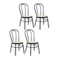 Contemporary Metal Dining Room Chairs Open Back Dining Armless Chair for Home Use White-Apricot 4 Piece Set Clearhalo ' kitchen&dining_furn' 'Dining Chairs' 'Dining Tables & Seating' 'dining_chair' 'furn' 'furn_dining_chair' 'Furniture' 'furniture_dining_chair' 'Kitchen & Dining Furniture' 'kitchen' 4129621