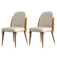Nordic Style Wood Dining Room Chairs Armless Parsons Chair for Restaurant Use(Set of 2) Orange Clearhalo ' kitchen&dining_furn' 'Dining Chairs' 'Dining Tables & Seating' 'dining_chair' 'furn' 'furn_dining_chair' 'Furniture' 'furniture_dining_chair' 'Kitchen & Dining Furniture' 'kitchen' 4129641