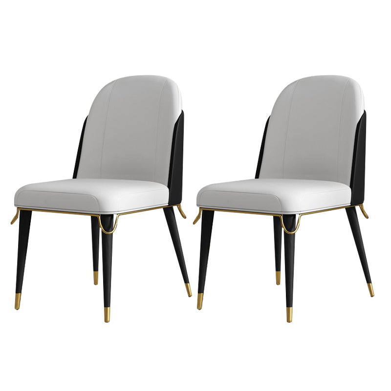 Nordic Style Wood Dining Room Chairs Armless Parsons Chair for Restaurant Use(Set of 2) Black Clearhalo ' kitchen&dining_furn' 'Dining Chairs' 'Dining Tables & Seating' 'dining_chair' 'furn' 'furn_dining_chair' 'Furniture' 'furniture_dining_chair' 'Kitchen & Dining Furniture' 'kitchen' 4129648