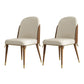 Nordic Style Wood Dining Room Chairs Armless Parsons Chair for Restaurant Use(Set of 2) Walnut Clearhalo ' kitchen&dining_furn' 'Dining Chairs' 'Dining Tables & Seating' 'dining_chair' 'furn' 'furn_dining_chair' 'Furniture' 'furniture_dining_chair' 'Kitchen & Dining Furniture' 'kitchen' 4129650
