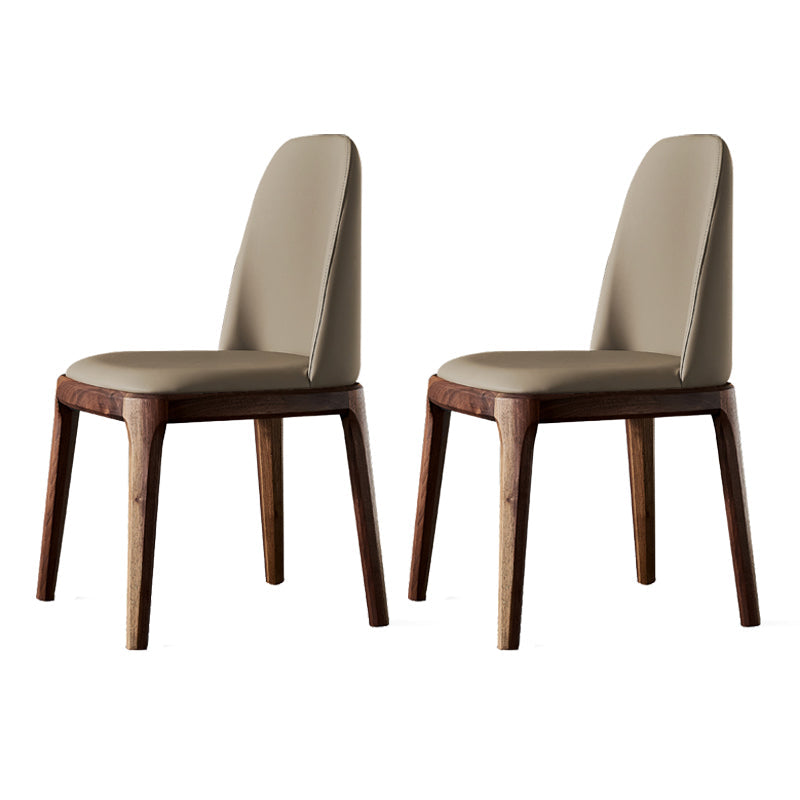 Home Upholstered Dining Side Chairs Armless Chairs with Wood Legs (Set of 2) Beige Clearhalo ' kitchen&dining_furn' 'Dining Chairs' 'Dining Tables & Seating' 'dining_chair' 'furn' 'furn_dining_chair' 'Furniture' 'furniture_dining_chair' 'Kitchen & Dining Furniture' 'kitchen' 4129657