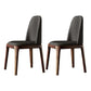 Home Upholstered Dining Side Chairs Armless Chairs with Wood Legs (Set of 2) Black Clearhalo ' kitchen&dining_furn' 'Dining Chairs' 'Dining Tables & Seating' 'dining_chair' 'furn' 'furn_dining_chair' 'Furniture' 'furniture_dining_chair' 'Kitchen & Dining Furniture' 'kitchen' 4129658