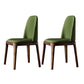 Home Upholstered Dining Side Chairs Armless Chairs with Wood Legs (Set of 2) Green Clearhalo ' kitchen&dining_furn' 'Dining Chairs' 'Dining Tables & Seating' 'dining_chair' 'furn' 'furn_dining_chair' 'Furniture' 'furniture_dining_chair' 'Kitchen & Dining Furniture' 'kitchen' 4129664