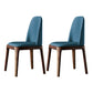 Home Upholstered Dining Side Chairs Armless Chairs with Wood Legs (Set of 2) Blue Clearhalo ' kitchen&dining_furn' 'Dining Chairs' 'Dining Tables & Seating' 'dining_chair' 'furn' 'furn_dining_chair' 'Furniture' 'furniture_dining_chair' 'Kitchen & Dining Furniture' 'kitchen' 4129666