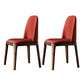 Home Upholstered Dining Side Chairs Armless Chairs with Wood Legs (Set of 2) Red Clearhalo ' kitchen&dining_furn' 'Dining Chairs' 'Dining Tables & Seating' 'dining_chair' 'furn' 'furn_dining_chair' 'Furniture' 'furniture_dining_chair' 'Kitchen & Dining Furniture' 'kitchen' 4129669