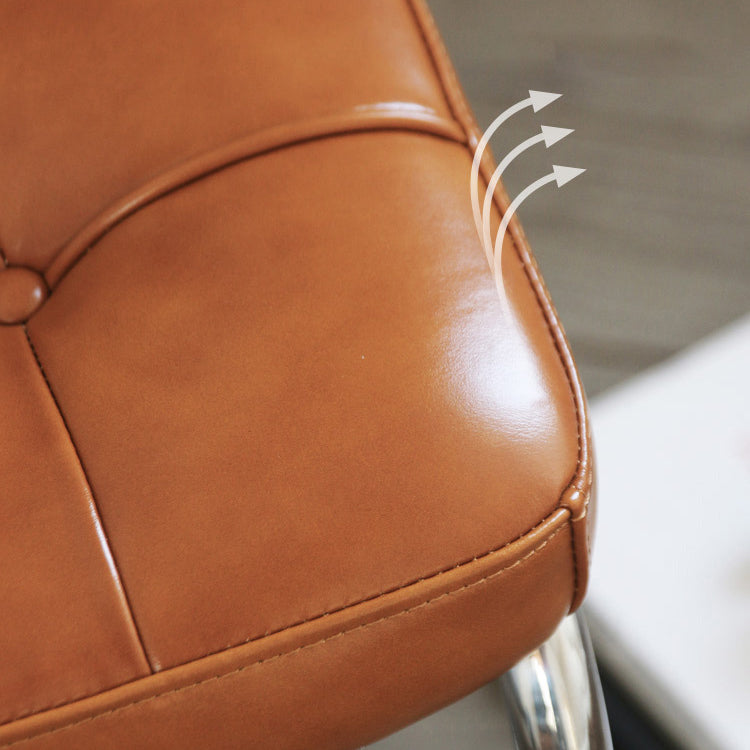 Contemporary Metal Dining Chairs Dining Open Back Side Chair for Home Use Clearhalo ' kitchen&dining_furn' 'Dining Chairs' 'Dining Tables & Seating' 'dining_chair' 'furn' 'furn_dining_chair' 'Furniture' 'furniture_dining_chair' 'Kitchen & Dining Furniture' 'kitchen' 4129685