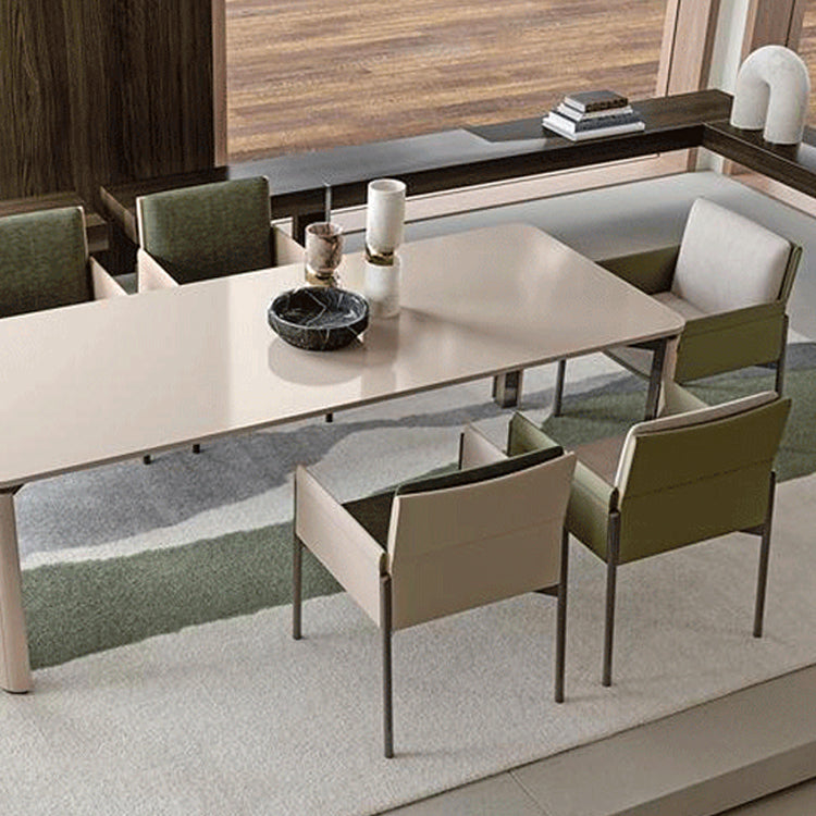 Contemporary Fabric Dining Room Chair Upholstered Arm Single Chair Clearhalo ' kitchen&dining_furn' 'Dining Chairs' 'Dining Tables & Seating' 'dining_chair' 'furn' 'furn_dining_chair' 'Furniture' 'furniture_dining_chair' 'Kitchen & Dining Furniture' 'kitchen' 4129695
