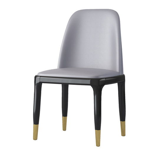 Industrial Rubberwood Parsons Side Chair Matte Finish Leather Dining Chair (Set of 2) Clearhalo ' kitchen&dining_furn' 'Dining Chairs' 'Dining Tables & Seating' 'dining_chair' 'furn' 'furn_dining_chair' 'Furniture' 'furniture_dining_chair' 'Kitchen & Dining Furniture' 'kitchen' 4129713