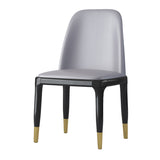 Industrial Rubberwood Parsons Side Chair Matte Finish Leather Dining Chair (Set of 2) Clearhalo ' kitchen&dining_furn' 'Dining Chairs' 'Dining Tables & Seating' 'dining_chair' 'furn' 'furn_dining_chair' 'Furniture' 'furniture_dining_chair' 'Kitchen & Dining Furniture' 'kitchen' 4129713