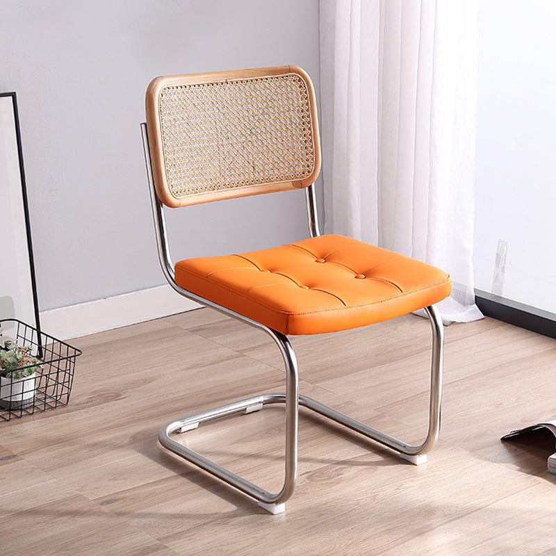 Contemporary Style Metal Chair Dining Room Kitchen Open Back Side Chairs Clearhalo ' kitchen&dining_furn' 'Dining Chairs' 'Dining Tables & Seating' 'dining_chair' 'furn' 'furn_dining_chair' 'Furniture' 'furniture_dining_chair' 'Kitchen & Dining Furniture' 'kitchen' 4129733