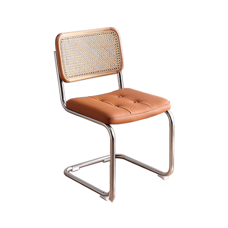 Contemporary Style Metal Chair Dining Room Kitchen Open Back Side Chairs Clearhalo ' kitchen&dining_furn' 'Dining Chairs' 'Dining Tables & Seating' 'dining_chair' 'furn' 'furn_dining_chair' 'Furniture' 'furniture_dining_chair' 'Kitchen & Dining Furniture' 'kitchen' 4129735