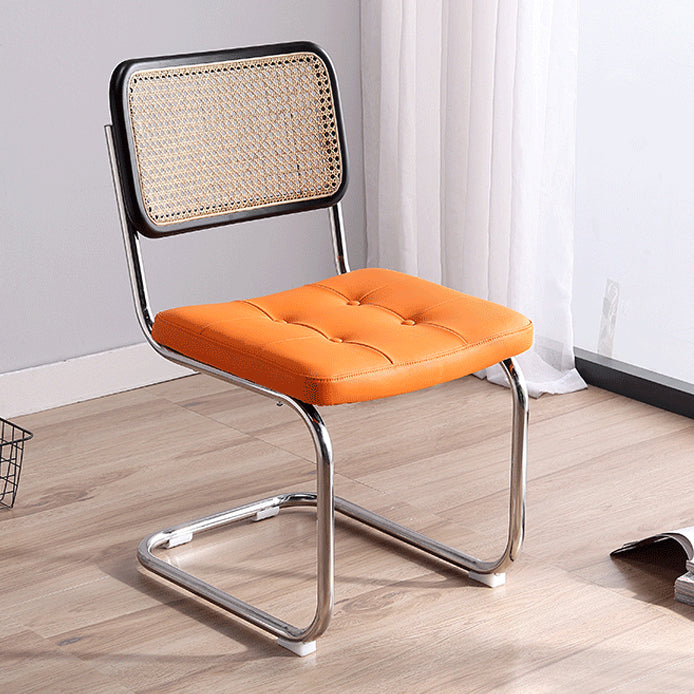 Contemporary Style Metal Chair Dining Room Kitchen Open Back Side Chairs Clearhalo ' kitchen&dining_furn' 'Dining Chairs' 'Dining Tables & Seating' 'dining_chair' 'furn' 'furn_dining_chair' 'Furniture' 'furniture_dining_chair' 'Kitchen & Dining Furniture' 'kitchen' 4129745