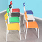 Minimalist Style Colorful Plastic Dining Armless Chair Open Back Dining Side Chair Clearhalo ' kitchen&dining_furn' 'Dining Chairs' 'Dining Tables & Seating' 'dining_chair' 'furn' 'furn_dining_chair' 'Furniture' 'furniture_dining_chair' 'Kitchen & Dining Furniture' 'kitchen' 4129755