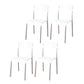 Minimalist Style Colorful Plastic Dining Armless Chair Open Back Dining Side Chair White 4 Piece Set Gray Clearhalo ' kitchen&dining_furn' 'Dining Chairs' 'Dining Tables & Seating' 'dining_chair' 'furn' 'furn_dining_chair' 'Furniture' 'furniture_dining_chair' 'Kitchen & Dining Furniture' 'kitchen' 4129759