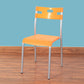 Minimalist Style Colorful Plastic Dining Armless Chair Open Back Dining Side Chair Orange 1 Piece Gray Clearhalo ' kitchen&dining_furn' 'Dining Chairs' 'Dining Tables & Seating' 'dining_chair' 'furn' 'furn_dining_chair' 'Furniture' 'furniture_dining_chair' 'Kitchen & Dining Furniture' 'kitchen' 4129770