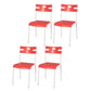 Minimalist Style Colorful Plastic Dining Armless Chair Open Back Dining Side Chair Red 4 Piece Set White Clearhalo ' kitchen&dining_furn' 'Dining Chairs' 'Dining Tables & Seating' 'dining_chair' 'furn' 'furn_dining_chair' 'Furniture' 'furniture_dining_chair' 'Kitchen & Dining Furniture' 'kitchen' 4129781