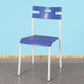 Minimalist Style Colorful Plastic Dining Armless Chair Open Back Dining Side Chair Blue 1 Piece White Clearhalo ' kitchen&dining_furn' 'Dining Chairs' 'Dining Tables & Seating' 'dining_chair' 'furn' 'furn_dining_chair' 'Furniture' 'furniture_dining_chair' 'Kitchen & Dining Furniture' 'kitchen' 4129782