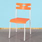 Minimalist Style Colorful Plastic Dining Armless Chair Open Back Dining Side Chair Orange 1 Piece White Clearhalo ' kitchen&dining_furn' 'Dining Chairs' 'Dining Tables & Seating' 'dining_chair' 'furn' 'furn_dining_chair' 'Furniture' 'furniture_dining_chair' 'Kitchen & Dining Furniture' 'kitchen' 4129788