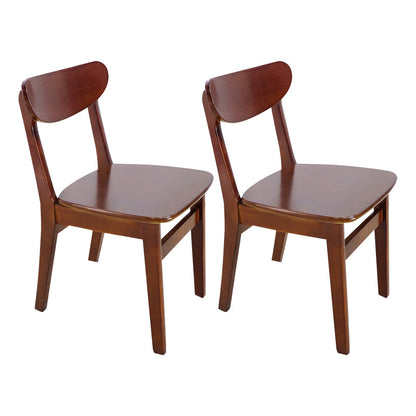 Scandinavian Rubberwood Open Back Side Chair Natural Upholstered Dining Chair (Set of 2) Burgundy Clearhalo ' kitchen&dining_furn' 'Dining Chairs' 'Dining Tables & Seating' 'dining_chair' 'furn' 'furn_dining_chair' 'Furniture' 'furniture_dining_chair' 'Kitchen & Dining Furniture' 'kitchen' 4129793