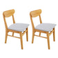 Scandinavian Rubberwood Open Back Side Chair Natural Upholstered Dining Chair (Set of 2) Light Gray Clearhalo ' kitchen&dining_furn' 'Dining Chairs' 'Dining Tables & Seating' 'dining_chair' 'furn' 'furn_dining_chair' 'Furniture' 'furniture_dining_chair' 'Kitchen & Dining Furniture' 'kitchen' 4129798
