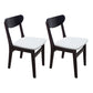 Scandinavian Rubberwood Open Back Side Chair Natural Upholstered Dining Chair (Set of 2) Black White Clearhalo ' kitchen&dining_furn' 'Dining Chairs' 'Dining Tables & Seating' 'dining_chair' 'furn' 'furn_dining_chair' 'Furniture' 'furniture_dining_chair' 'Kitchen & Dining Furniture' 'kitchen' 4129800
