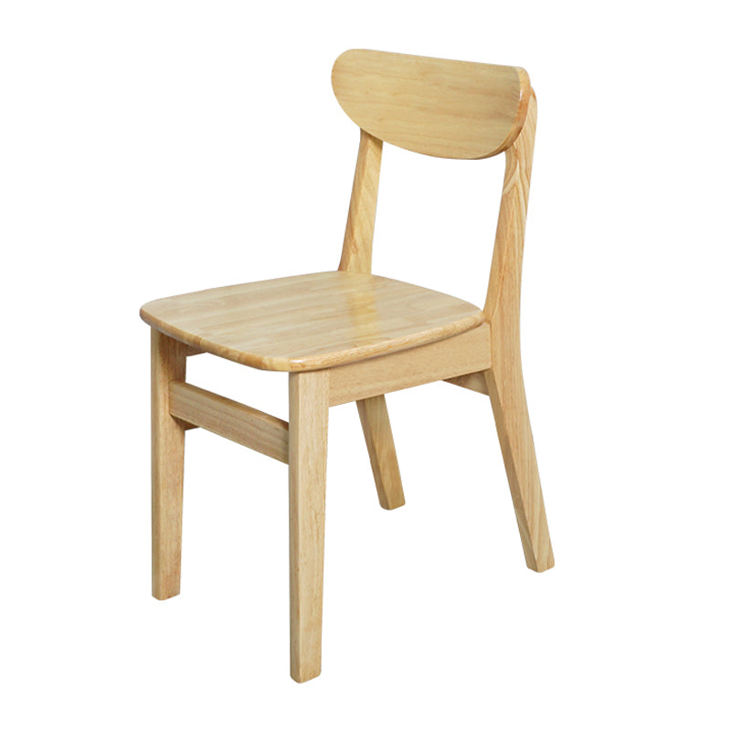 Scandinavian Rubberwood Open Back Side Chair Natural Upholstered Dining Chair (Set of 2) Clearhalo ' kitchen&dining_furn' 'Dining Chairs' 'Dining Tables & Seating' 'dining_chair' 'furn' 'furn_dining_chair' 'Furniture' 'furniture_dining_chair' 'Kitchen & Dining Furniture' 'kitchen' 4129801