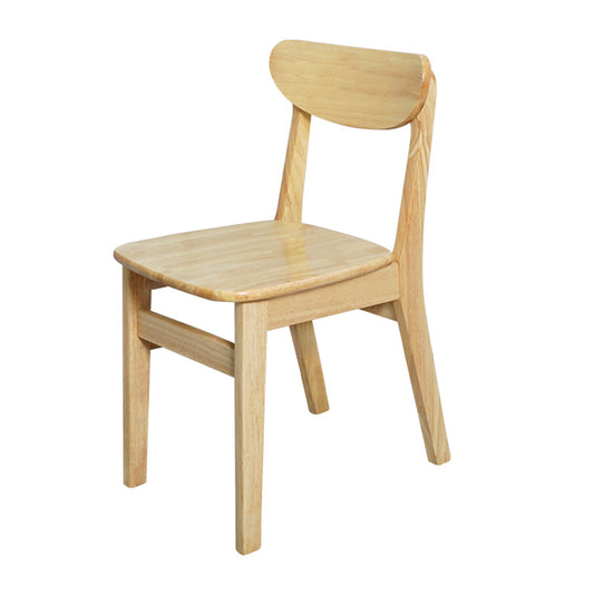 Scandinavian Rubberwood Open Back Side Chair Natural Upholstered Dining Chair (Set of 2) Clearhalo ' kitchen&dining_furn' 'Dining Chairs' 'Dining Tables & Seating' 'dining_chair' 'furn' 'furn_dining_chair' 'Furniture' 'furniture_dining_chair' 'Kitchen & Dining Furniture' 'kitchen' 4129801